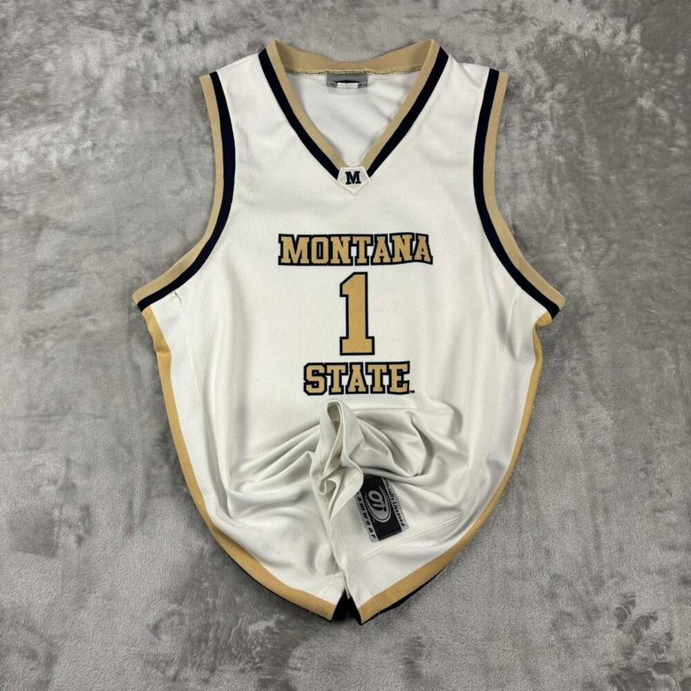 VTG OT Sports Montana State Bobcats blank sportswear basketball jersey wms S